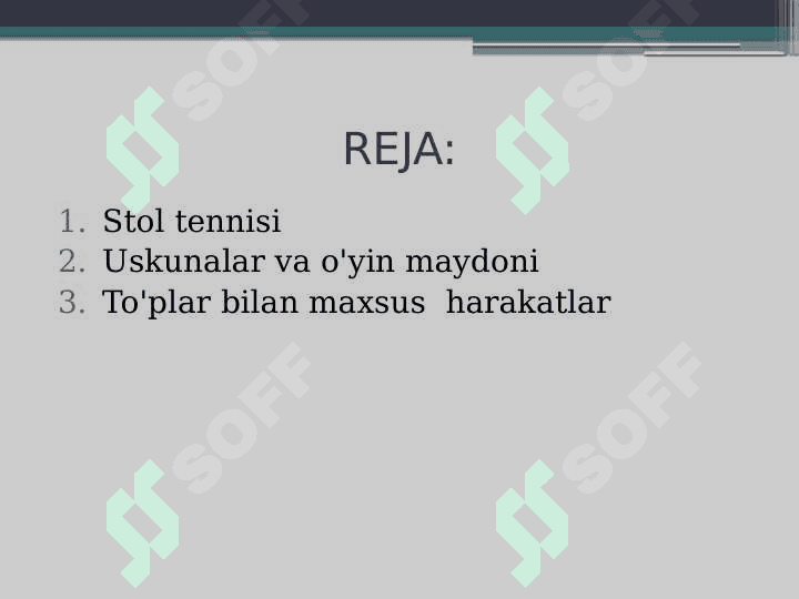 Stol tennisi.To'plar bilan mahsus mashqlar bajarish. 2