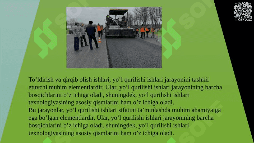 To’ldirish va qirqib olish ishlari 4