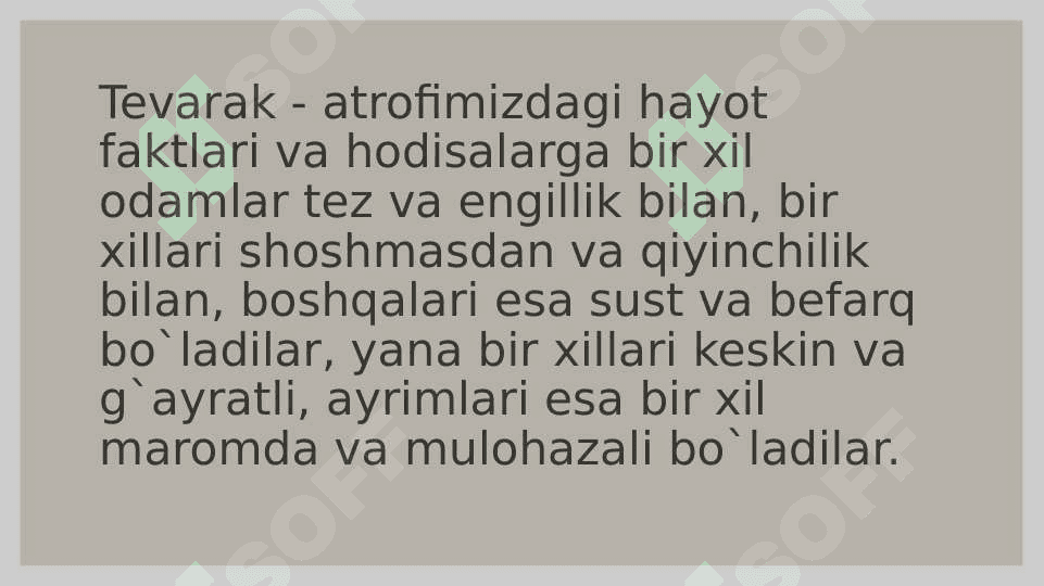 Temperament va uning nazariyalari 2