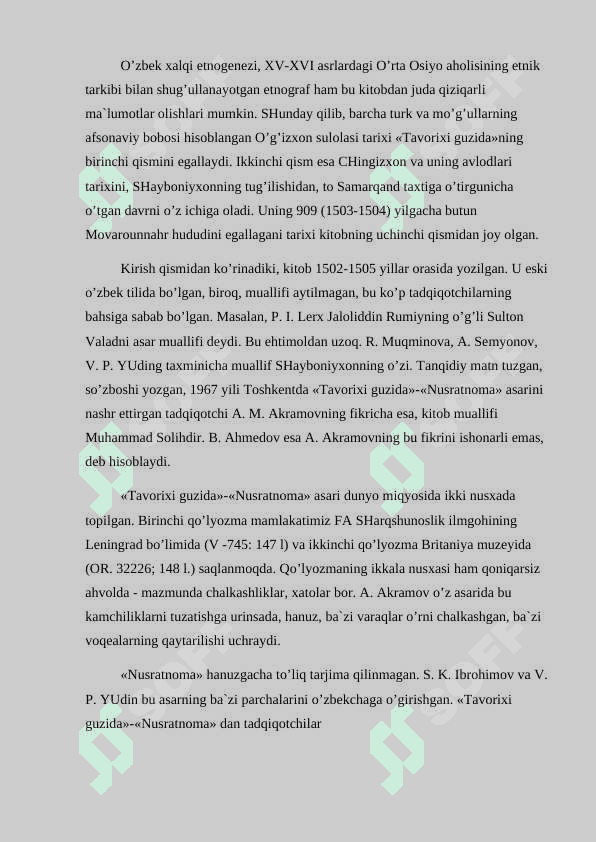 XVII-XVIII ASRLARDA BUXORO XONLIGIDA TARIXNAVISLIK 8