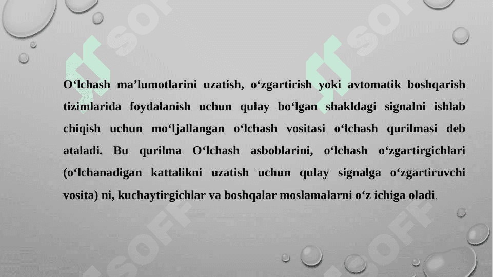 O'lchov asboblari turlari 5