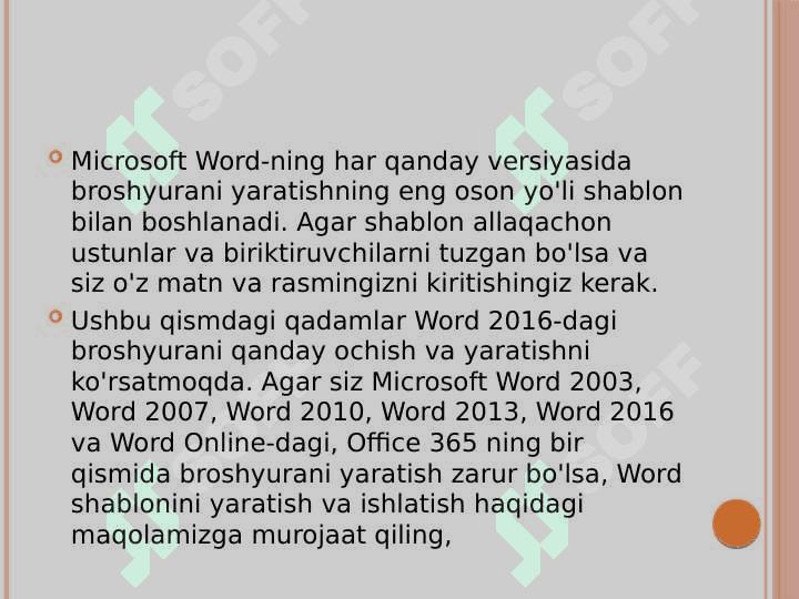 MS wordda kitob va broshuralar Tayyorlash.Titul varaqalarini tayyorlash 2