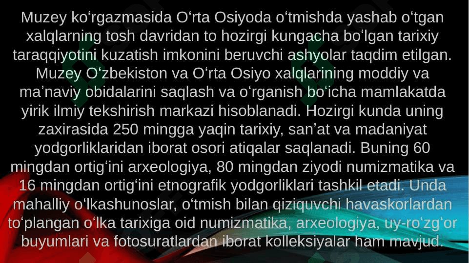 o`zbekiston tarixi muzeyi 3
