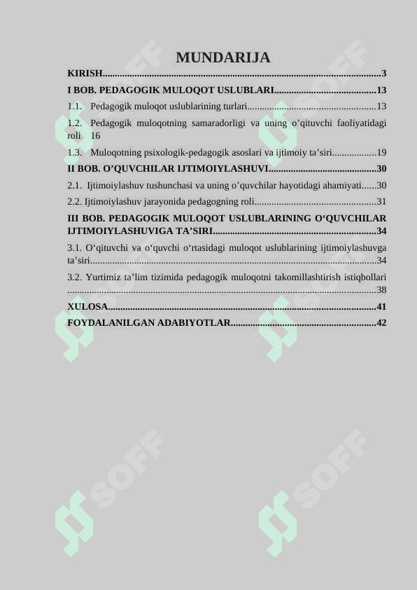 Pedagogik muloqot uslublarining o’quvchilar ijtimoiylashuviga ta’siri 2