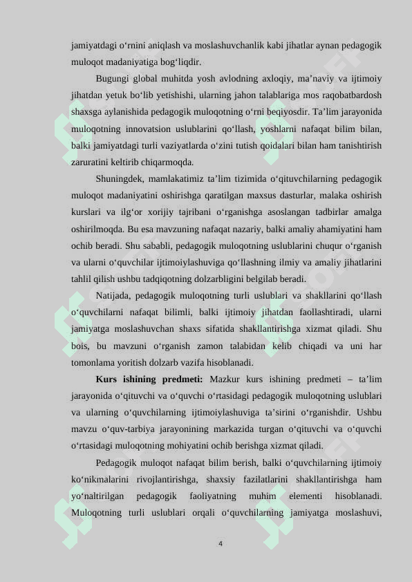 Pedagogik muloqot uslublarining o’quvchilar ijtimoiylashuviga ta’siri 4