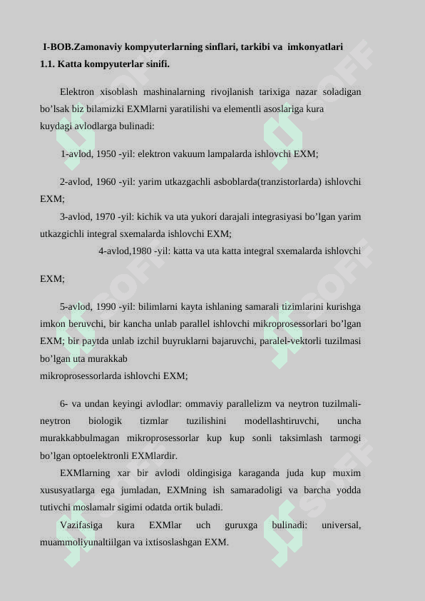 Zamonaviy кompyuterlarning tashqi va ichki qurilmalari #Diplom ishi 6