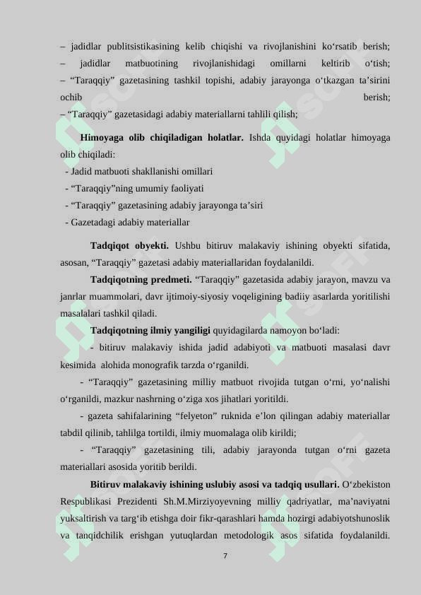 “TARAQQIY” GAZETASIDA ADABIY MATERIALLAR 7