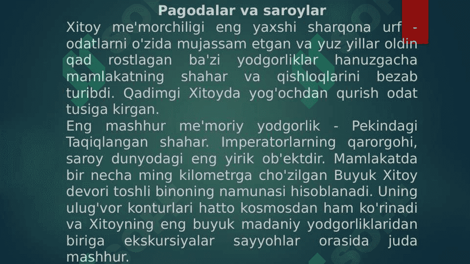 XVII-XVIII ASRLARDA XITOY MADANIYATI 5