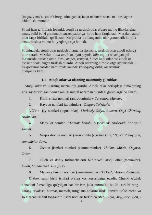 KURS ISHI 7