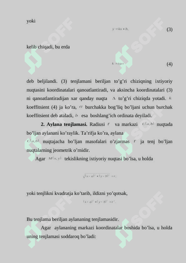 Tekislikdagi to‘g‘ri chiziq 4
