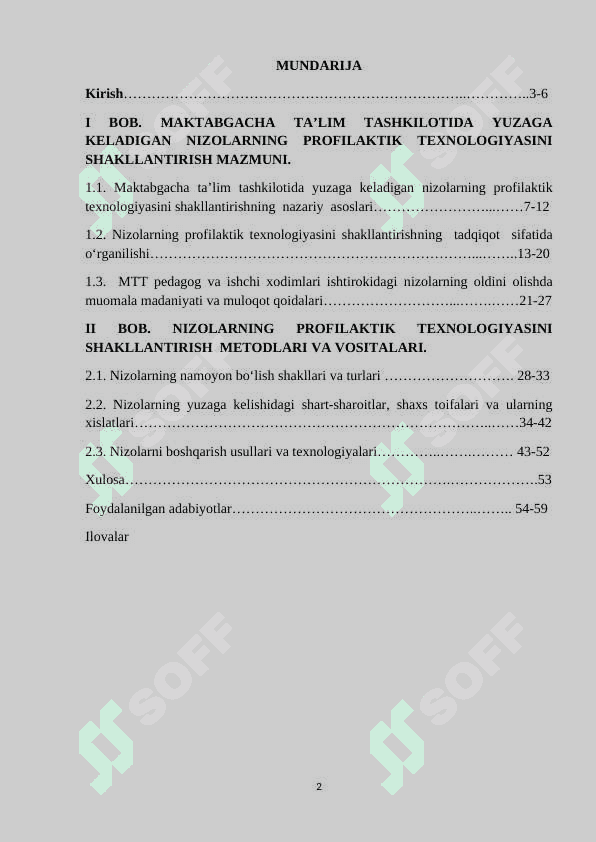 MTTda yuzaga keladigan nizolarning profilaktik texnologiyasini shakllantirish 2