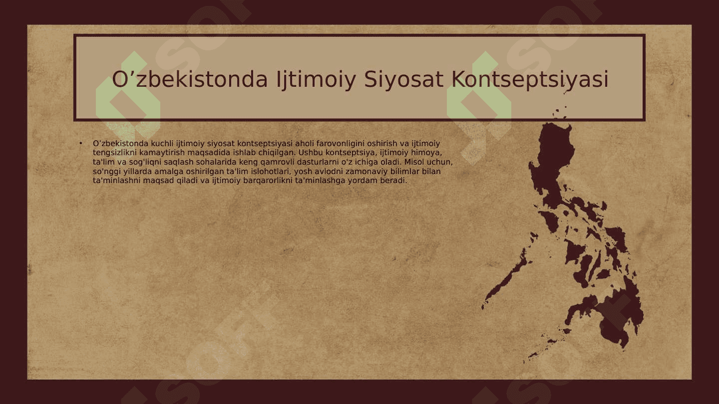O’zbekiston Respublikasidagi ijtimoiy o’zgarishlar 3