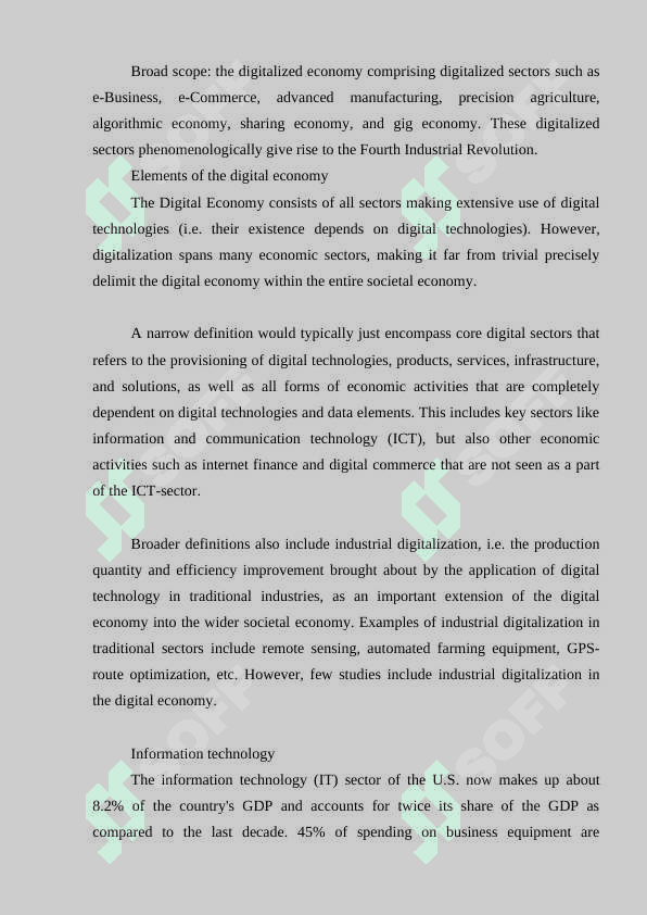 The importance and Prospects of digitalization in the Economy 8