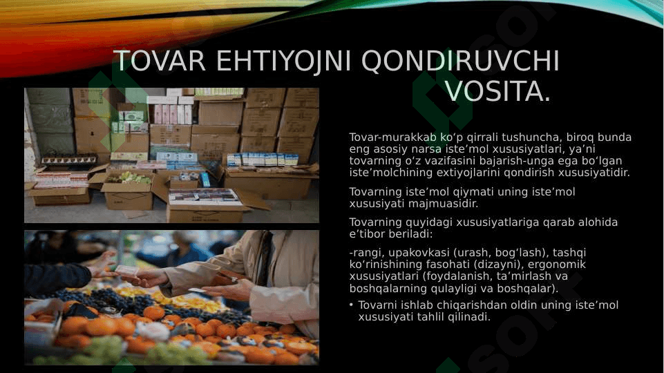 Mavzu: tovar siyosati 4