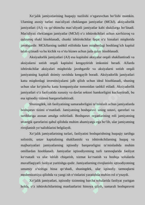 Xoʻjalik jamiyatlari organlari 4