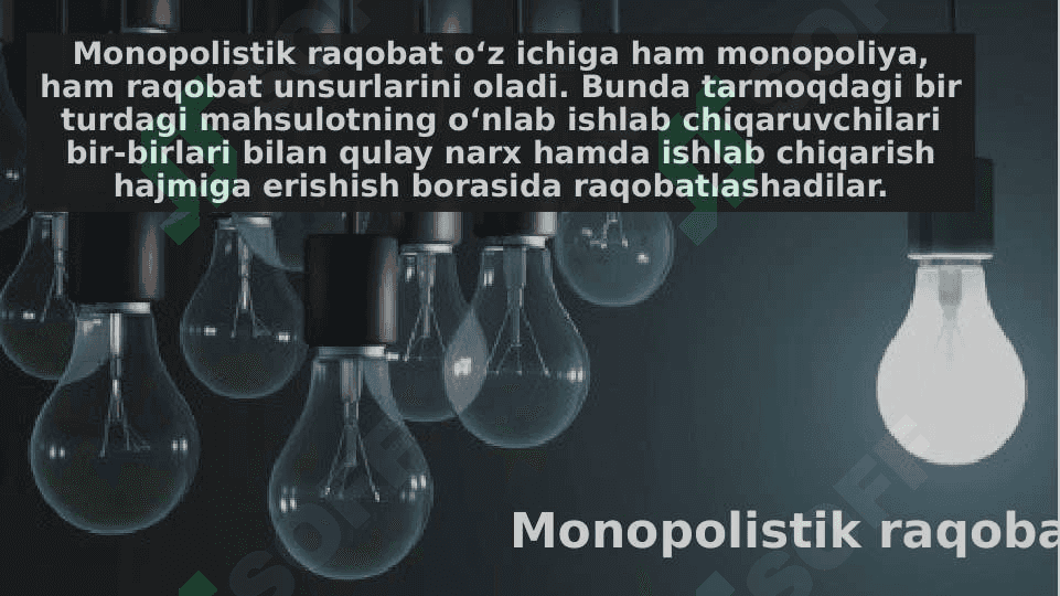 Mavzu: Raqobatlashmagan bozor sharoitida monopol narx belgilash va bozor hokimiyati. 3