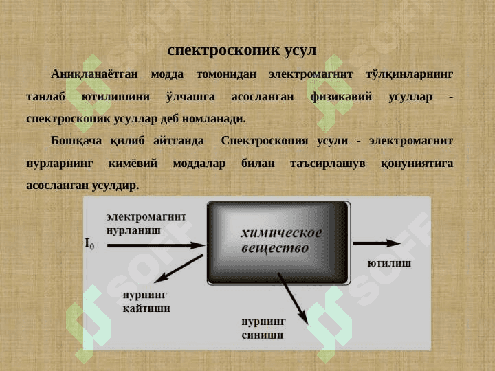 Спектроскопия усуллари. Ультрабинафша   спектроскопия 4