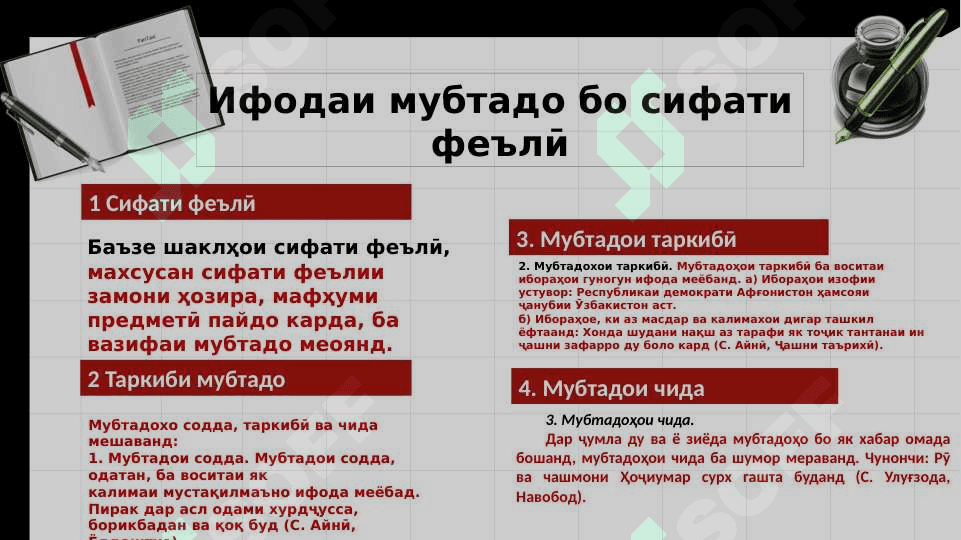Саръазоҳои  ҷумла 8