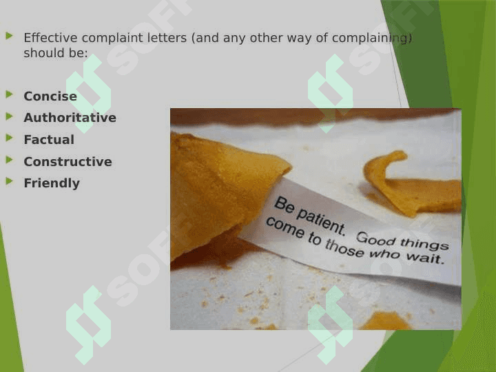 Complaint letters 3