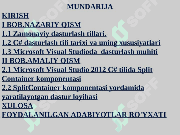 C# dasturlash tilida Split Container komponentasi yordamida dasturlar yaratish 2