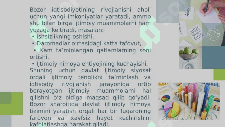 Bozor sharoitida ijtimoiy siyosatning tutgan o'rni. 4