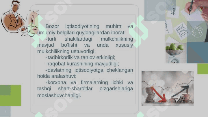 Bozor sharoitida ijtimoiy siyosatning tutgan o'rni. 7