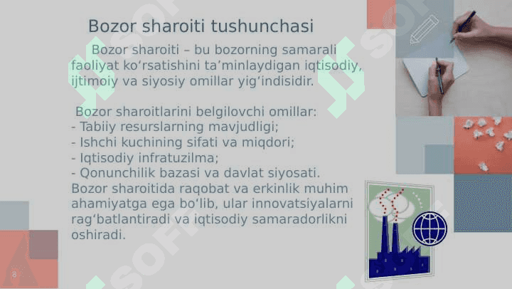 Bozor sharoitida ijtimoiy siyosatning tutgan o'rni. 8