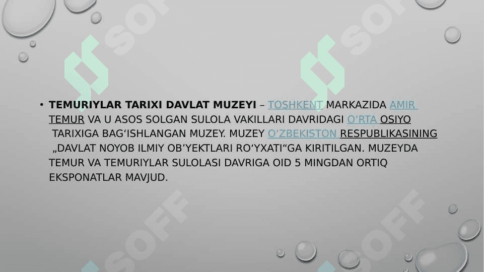temuriylar tarixi davlat muzeyi 2