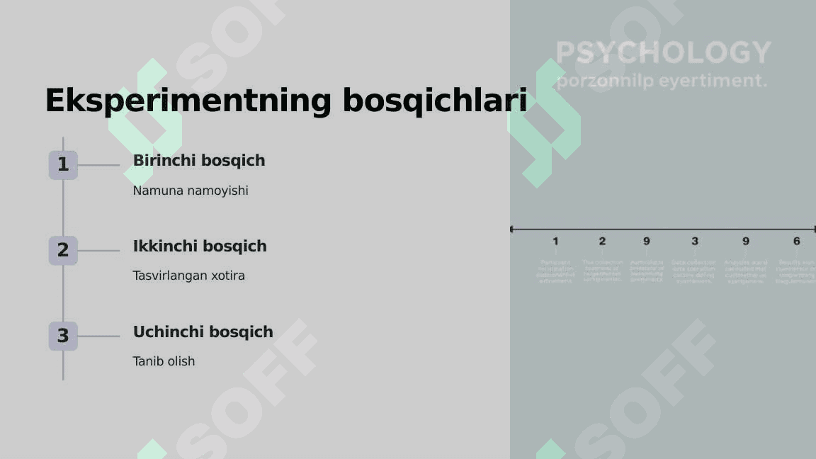 Yuzlashtirish va tanib olish uchun koʻrsatish eksperimenti 3