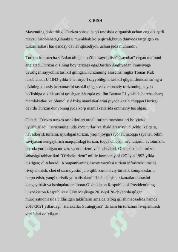 SHIMOLIY AMERIKA DAVLATLARI TURIZM 2