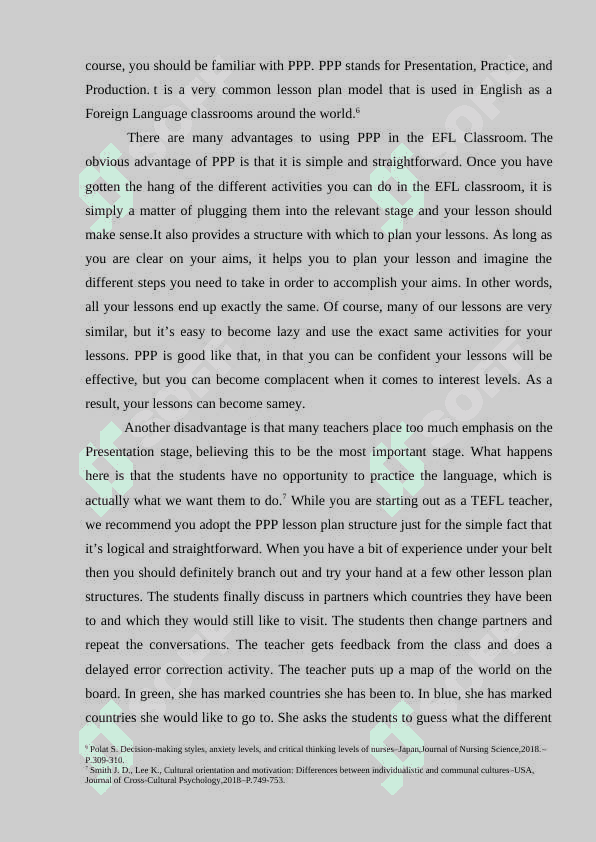 PRESENTATION , PRACTISE AND PRODUCTION IN PLANNING LESSON 7