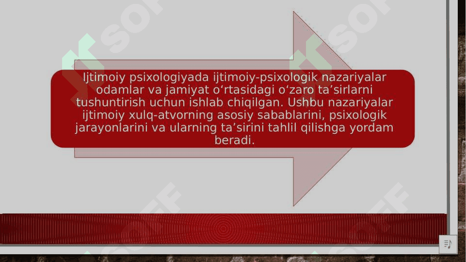 Ijtimoiy psixologiyada ijtimoiy-psixologik nazariyalar 5