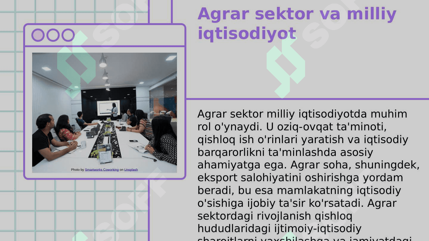 Agrar sohaning milliy iqtisodiyotda tutgan o'rni 3