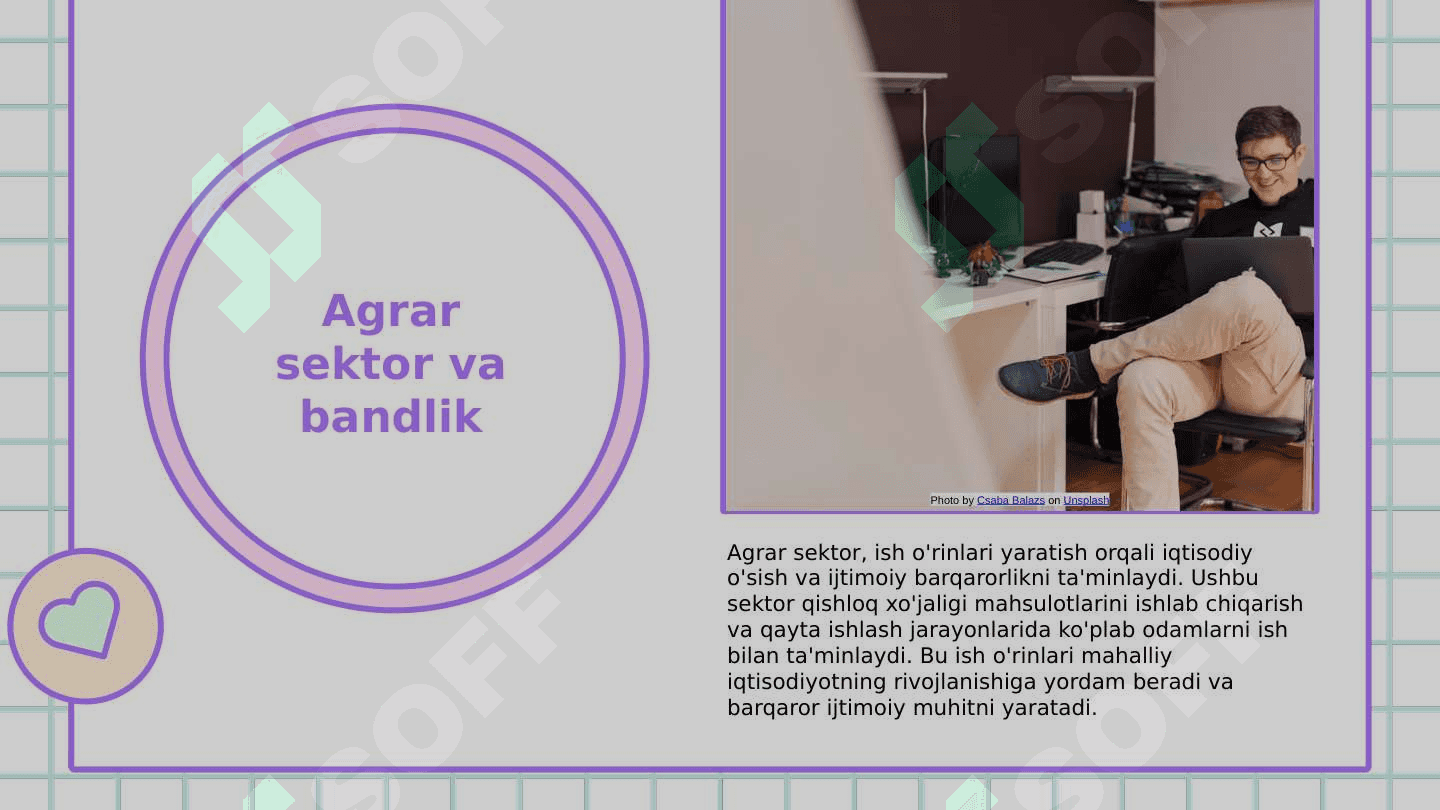 Agrar sohaning milliy iqtisodiyotda tutgan o'rni 6
