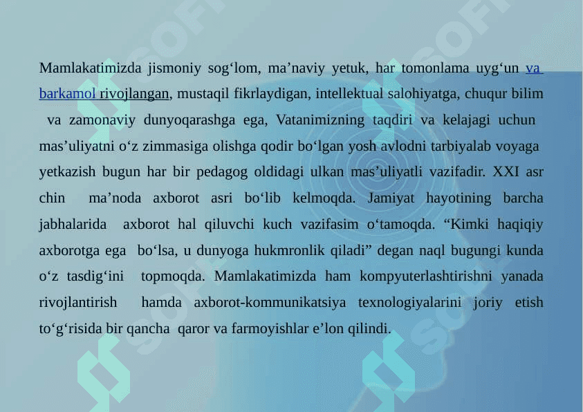 Iqtisodiy axborot tizimlarida mobil platformlar texnologiyasining o'rni va ahamiyati 3