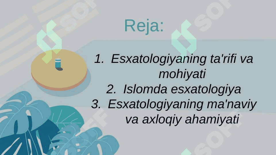 Esxatologiyaning mohiyati ( qiyomat va oxirat dunyosi ) 2