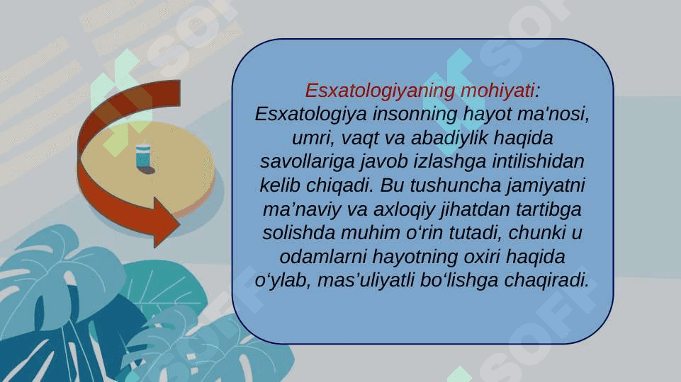 Esxatologiyaning mohiyati ( qiyomat va oxirat dunyosi ) 5