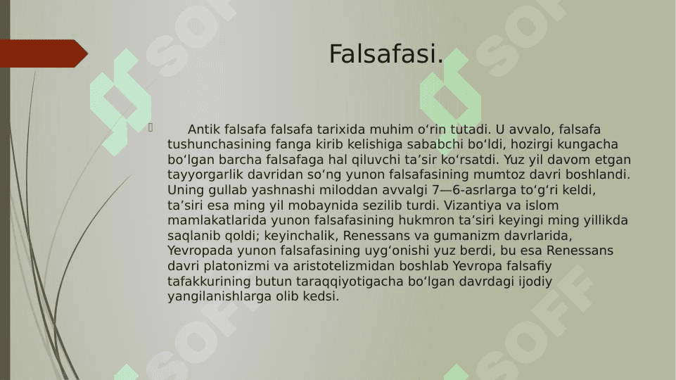 Millodan avvalgi asrlarda Yunoniston 6