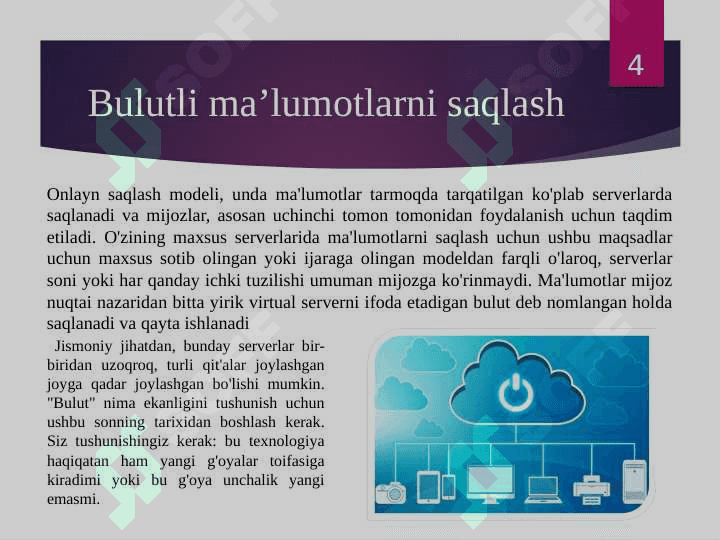 Bulutli texnologiyalar tushunchasi 2 4