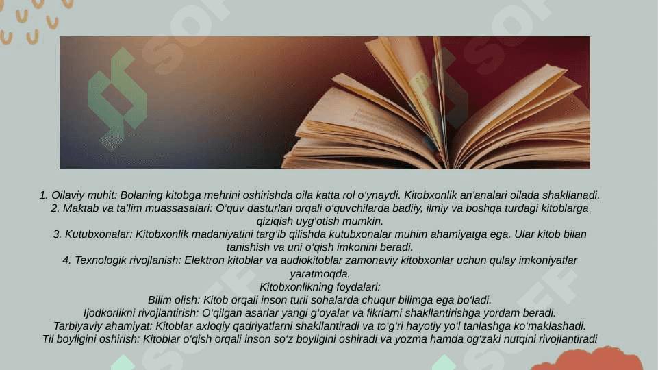 Xalq pedagogikasida kitobxonlik madaniyati 4