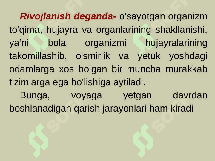 Bolalar va o’smirlar o’sishi va rivojlanishining umumiy qonuniyatlari 4