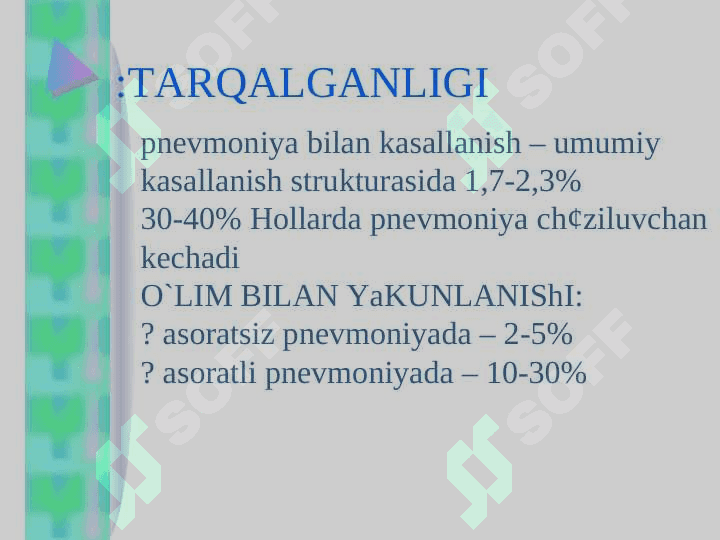 Krupoz pnevmoniya . KRUPOZ  ZOTILJAM 3