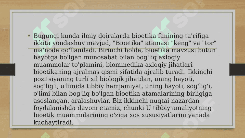 Bioetlar va bioetika faninig obyekti 7