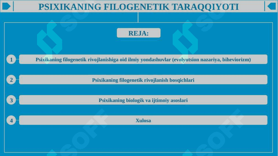 Psixikaning filogenetik taraqqiyoti 2