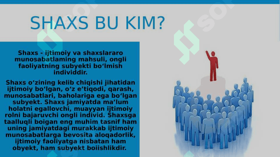SHAXS PSIXOLOGIYASIDA “MEN” TUSHUNCHASI VA O’Z-O’ZINI BAHOLASHNING ASOSIY JIXATLARI 7