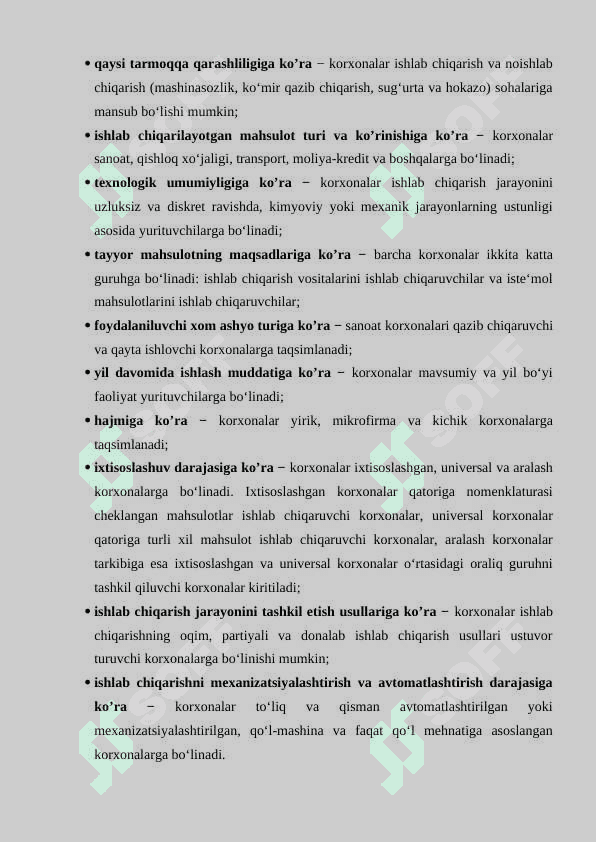 KORXONA – MILLIY IQTISODIYOTNING ASOSIY BO’G’INI SIFATIDA 5