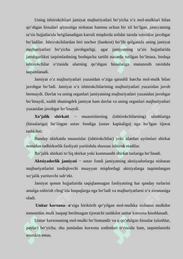 KORXONA – MILLIY IQTISODIYOTNING ASOSIY BO’G’INI SIFATIDA 7