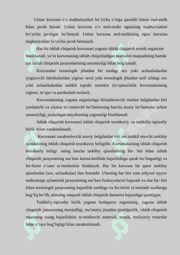 KORXONA – MILLIY IQTISODIYOTNING ASOSIY BO’G’INI SIFATIDA 8