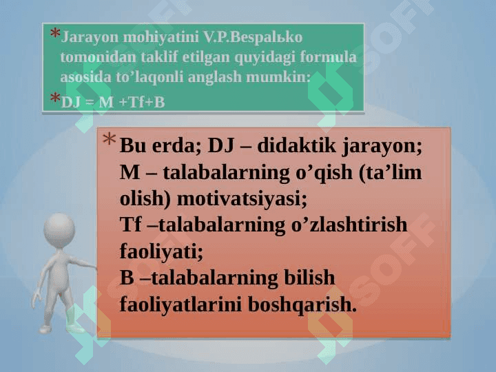 Oliy ta’lim tizimida o’quv jarayonini tashkil etilishi. 4