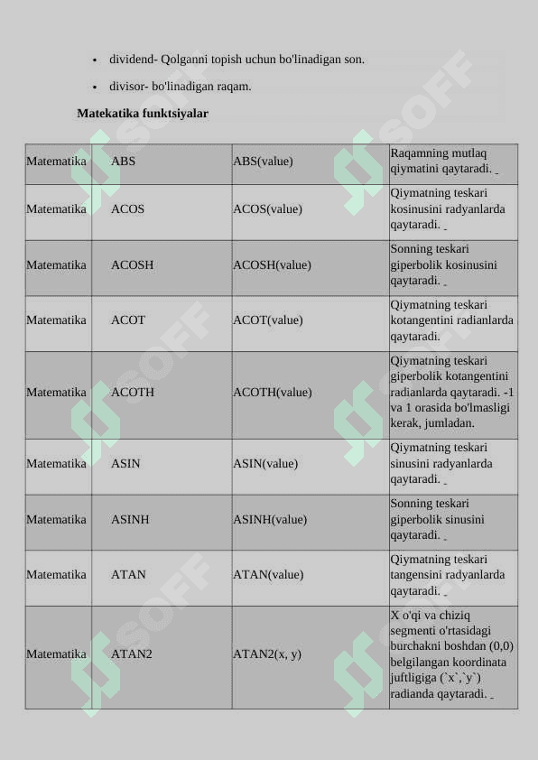 Google sheets haqida ma'lumot 7